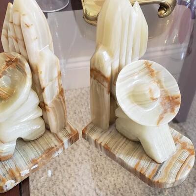 Marble Bookends