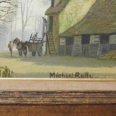 Original Oil Painting Golden Evening by Michael Reilly
