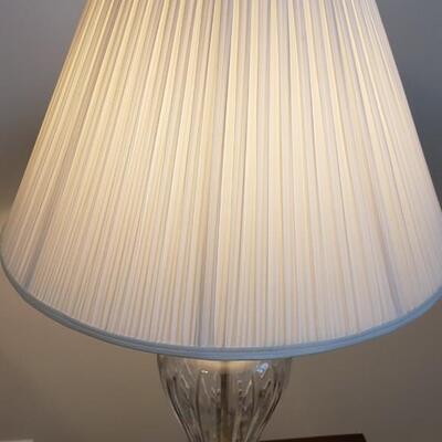 Pair of Glass table lamps