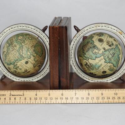 Mini globe bookends