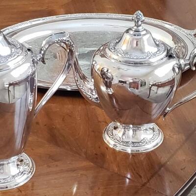 Rogers silver-plated  coffee/tea service