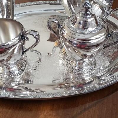 Rogers silver-plated  coffee/tea service