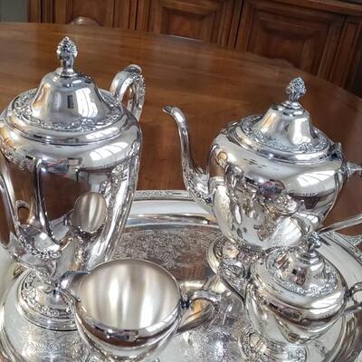 Rogers silver-plated  coffee/tea service