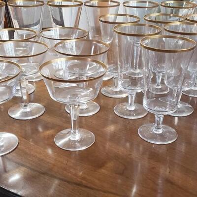 Gold rim glasses