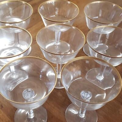 Gold rim glasses