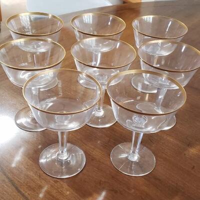 Gold rim glasses