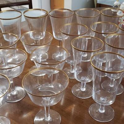 Gold rim glasses