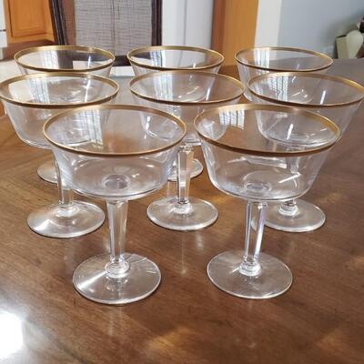 Gold rim glasses