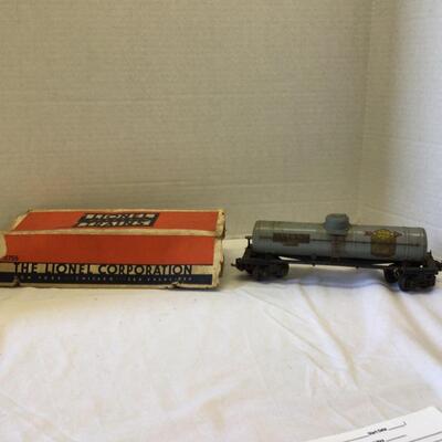 1202 Vintage Lionel Model 2755 Sunoco Tank Car-Gray