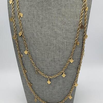 53" Chain with Diamond Pendants