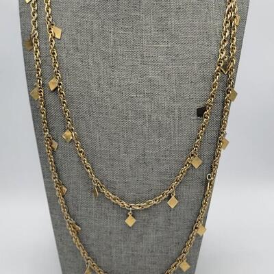 53" Chain with Diamond Pendants