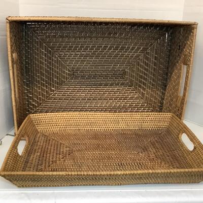 Lot 1178  Pair of Handled Baskets