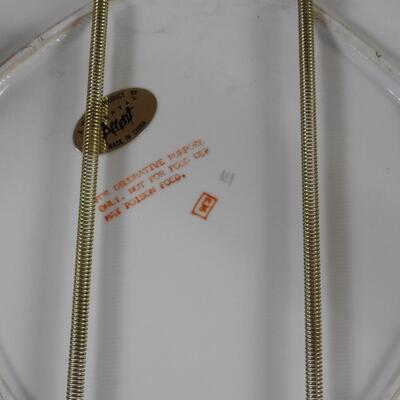 Collectible plate with set of candlesticks