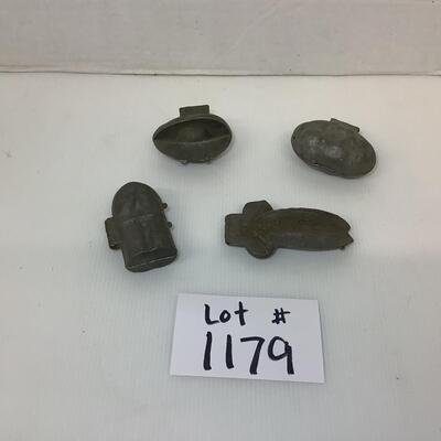 Lot 1179  Antique Pewter Eppelsheimer Ice Cream Molds ( Veggies )