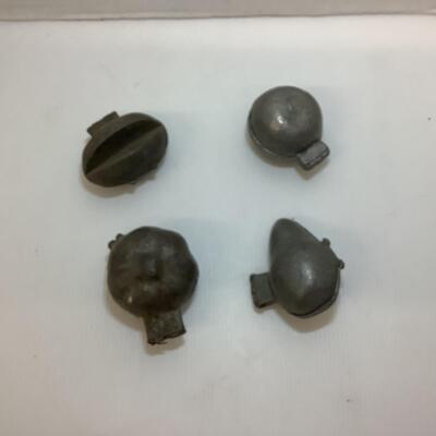 Lot 1180 Antique Pewter Eppelsheimer Ice Cream Molds ( Fruit )