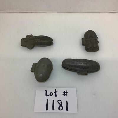 Lot  1181. Antique Pewter Eppelsheimer Ice Cream Molds ( Vegetables )