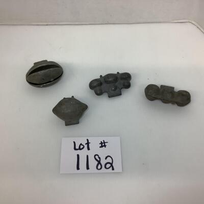 Lot. 1182. Antique Pewter Eppelsheimer Ice Cream Molds ( Veggies & Fruit )