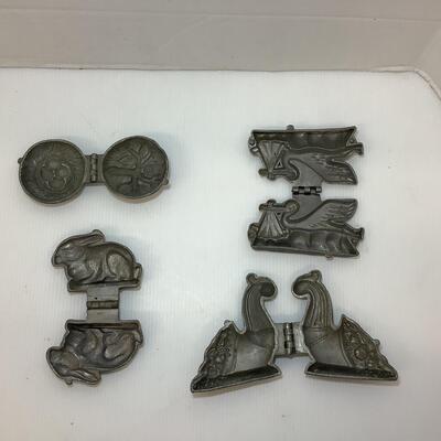 Lot. 1188 Antique Pewter Eppelsheimer Ice Cream Molds ( Animals )