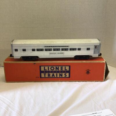 1206 Vintage Lionel Model 2534 â€œSilver Bluffâ€ O Gauge Passenger Car