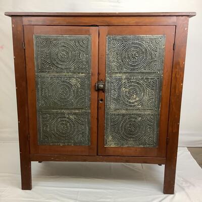1231 Antique Cherry Wood Pie Safe
