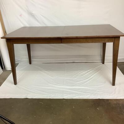 1232 Ethan Allen Wood Dining Table w/ Tapered Legs & 2 Leafs