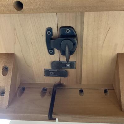 1232 Ethan Allen Wood Dining Table w/ Tapered Legs & 2 Leafs