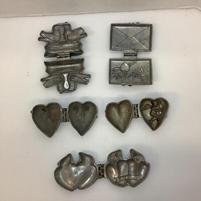 Lot. 1192. Antique Pewter Eppelsheimer Ice Cream Molds ( Valentine )