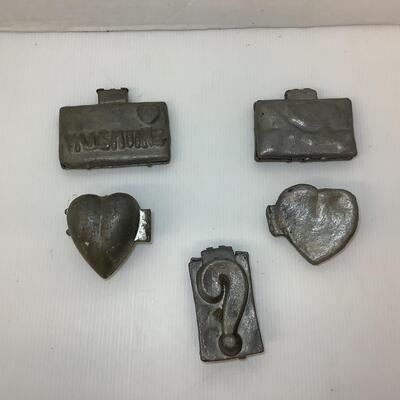 Lot. 1193. Antique Pewter Eppelsheimer Ice Cream Molds ( Valentine )