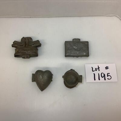 Lot. 1195. Antique Pewter Eppelsheimer Ice Cream Molds ( Valentine )