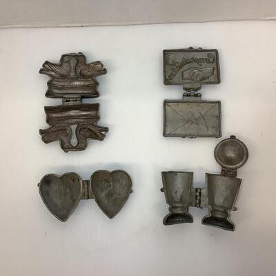 Lot. 1195. Antique Pewter Eppelsheimer Ice Cream Molds ( Valentine )