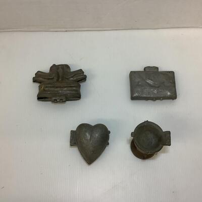 Lot. 1195. Antique Pewter Eppelsheimer Ice Cream Molds ( Valentine )