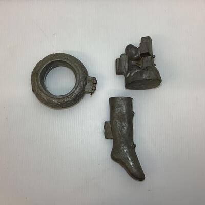 Lot. 1198. Antique Pewter Eppelsheimer Ice Cream Molds ( Christmas )