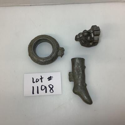 Lot. 1198. Antique Pewter Eppelsheimer Ice Cream Molds ( Christmas )