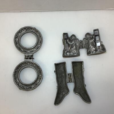 Lot. 1198. Antique Pewter Eppelsheimer Ice Cream Molds ( Christmas )