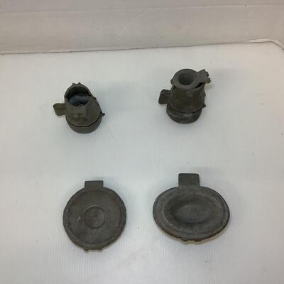 Lot. 1249. Antique Pewter Eppelsheimer Ice Cream Molds ( Ovals & Vases )