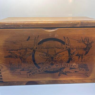 American Wildlife wood box