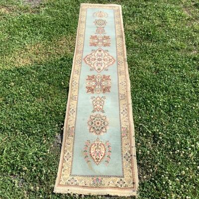 1234 Oriental Wool Runner 10' 6" x 2' 3"