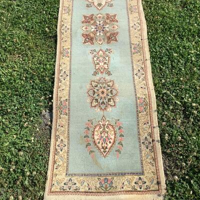 1234 Oriental Wool Runner 10' 6" x 2' 3"