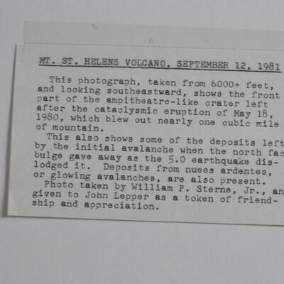 Pair of Photographs of Mt. St. Helens