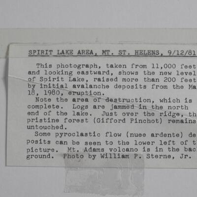 Pair of Photographs of Mt. St. Helens