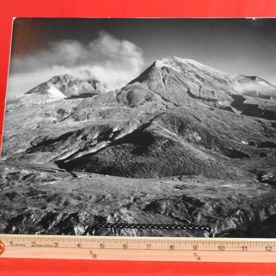 Pair of Photographs of Mt. St. Helens