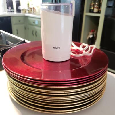 Baking Pans, Chargers, Grinder