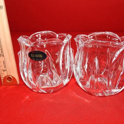 Pair of Crystal Votives