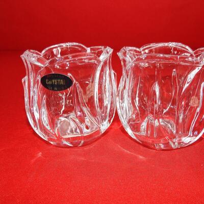 Pair of Crystal Votives