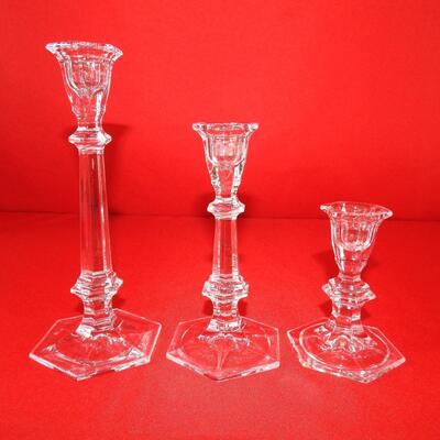 Glass Candlesticks