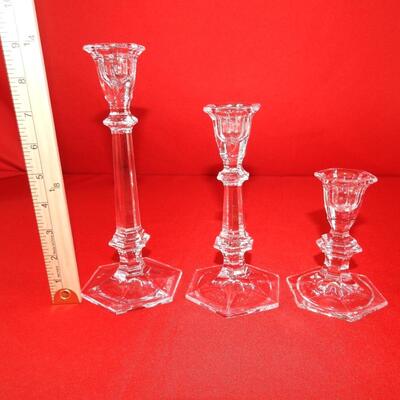 Glass Candlesticks