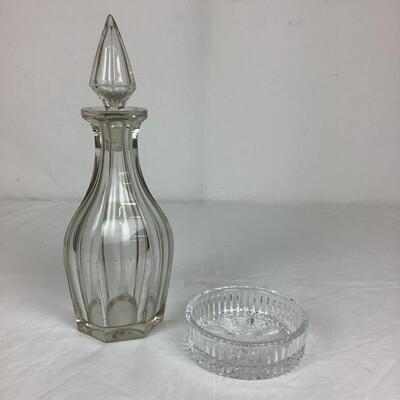 1273 Waterford Wine Coaster & Decanter