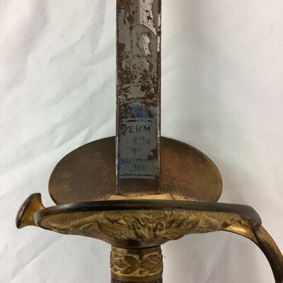 1275 Dehm & Co Baltimore MD U.S. Model 1860 Staff & Field Officers Infantry Sword