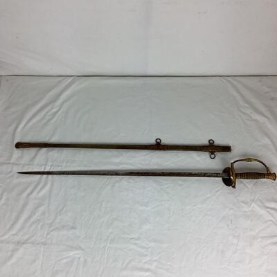 1275 Dehm & Co Baltimore MD U.S. Model 1860 Staff & Field Officers Infantry Sword