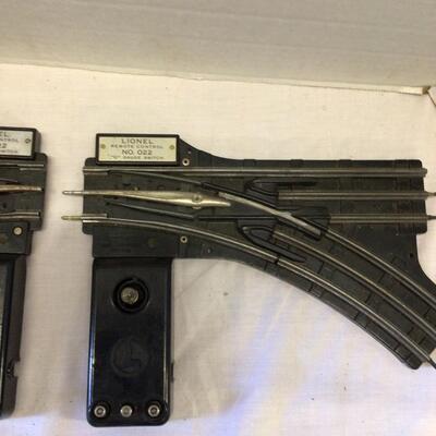1230 Pair of Vintage Lionel No. 22 Remote Control â€œ0â€:Gauge Switches. In original box